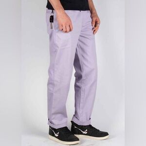 WELCOME SKATEBOARDS PRINCIPAL ELASTIC WAIST SKATE PANT LAVENDER SZ M